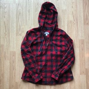 L.L.Bean Scotch Plaid Flannel, Relaxed Hoodie